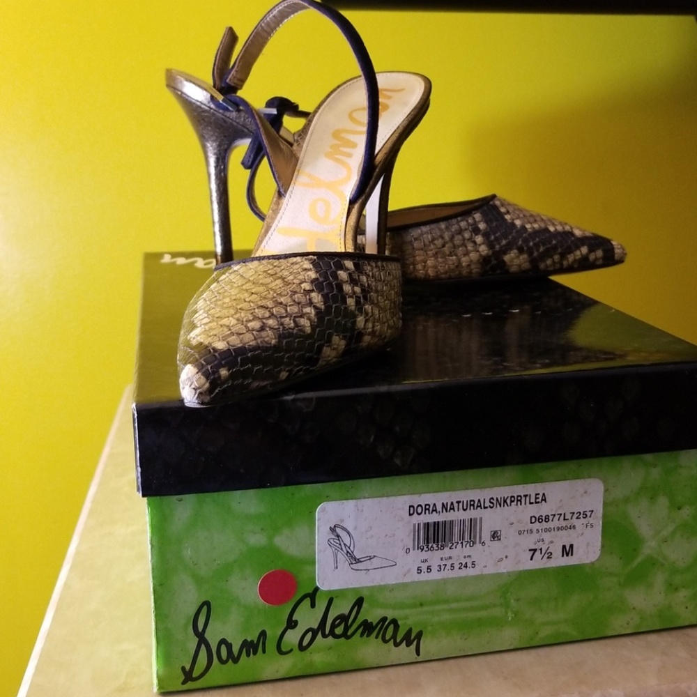 Sam Edelman dora natural snake skin prtlea